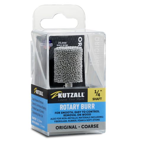 Kutzall Coarse Cylinder 3/4" Diameter 1/4" shaft