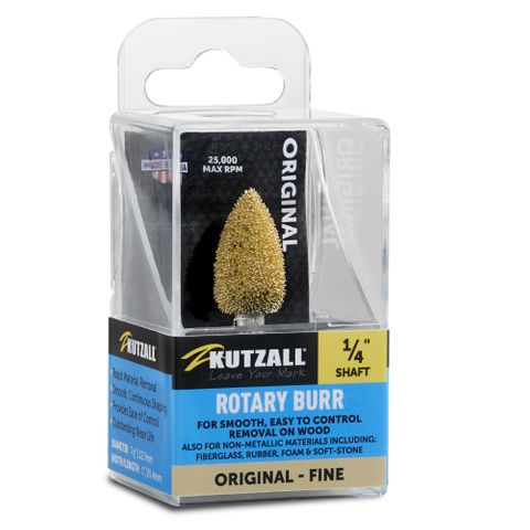 Kutzall Flame 13mm Diameter 1/4" shaft - Fine