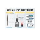 Kutzall Taper 6.3mm Diameter 1/4" shaft -Coarse