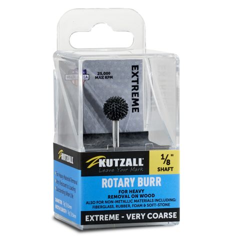 Kutzall Sphere 9.5mm Diameter 1/8" shaft - Very Coarse