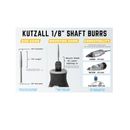 Kutzall Taper 3.1mm Diameter 1/8" Shaft - Very Coarse