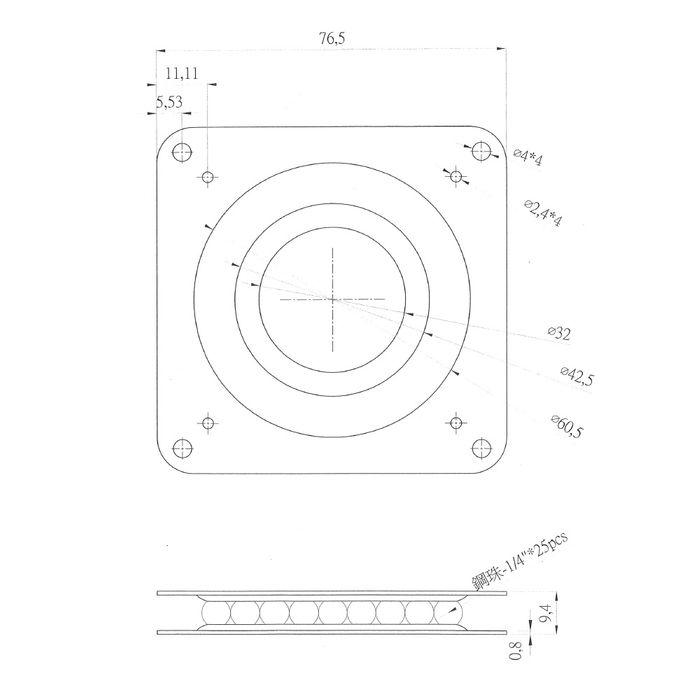 LAZY SUSAN BEARING 3 in.