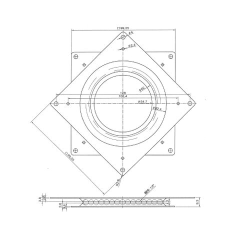 LAZY SUSAN BEARING 4 in