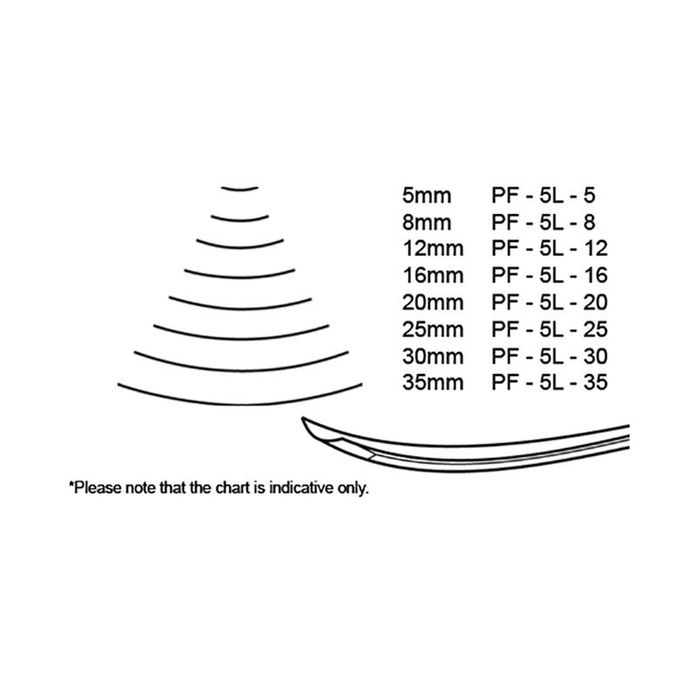 Pfeil Chisel 5L-25 Long Bent Shape