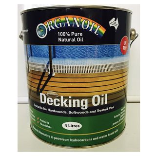 Organoil Decking and Exterior Oil Red 4L