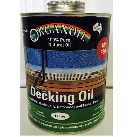 Organoil Decking and Exterior Oil Red 1L