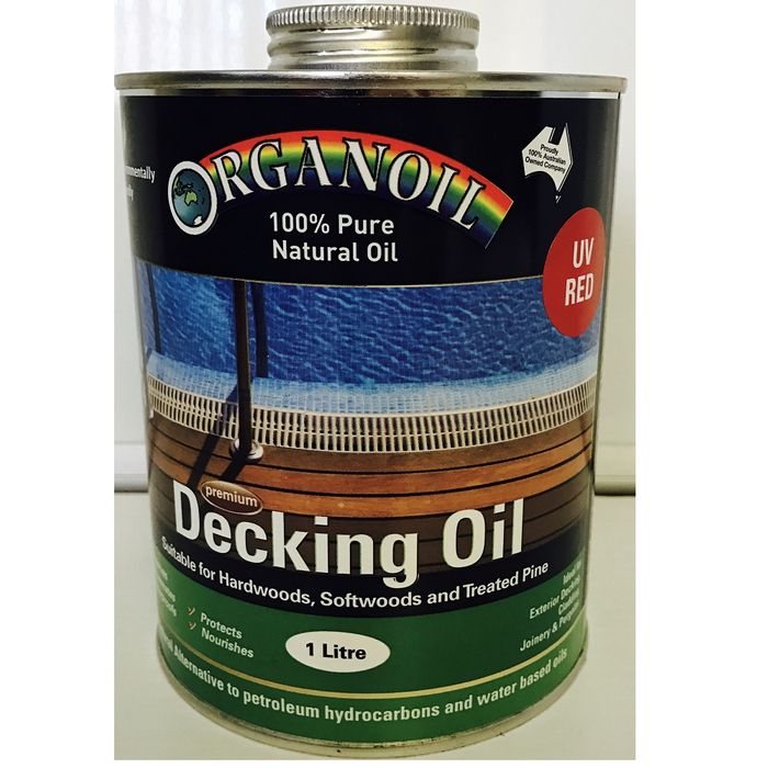 Organoil Decking and Exterior Oil Red 1L