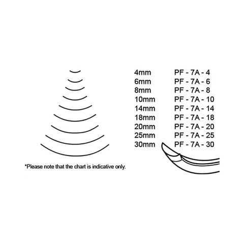 Pfeil Chisel 7A-30 Short Bent