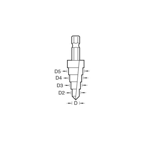 Trend Snappy Stepped Drill 4-12mm in 2mm steps**