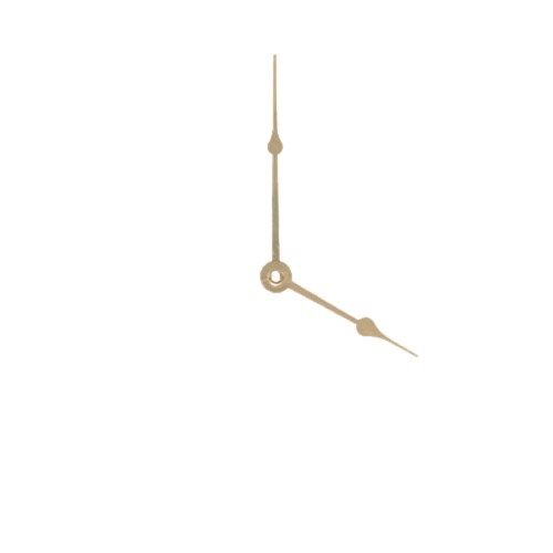 Carbatec Clock Hands - Hour & Minute - Gold - 87mm