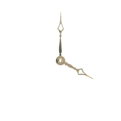 Carbatec Clock Hands - Hour & Minute - Gold - 68mm