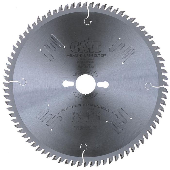 Mel/Fine C/Off 250mm 80Teeth 3.2Kerf