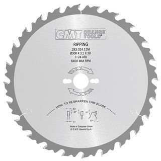 Rip Blade 300mm 24Teeth 3.2Kerf-