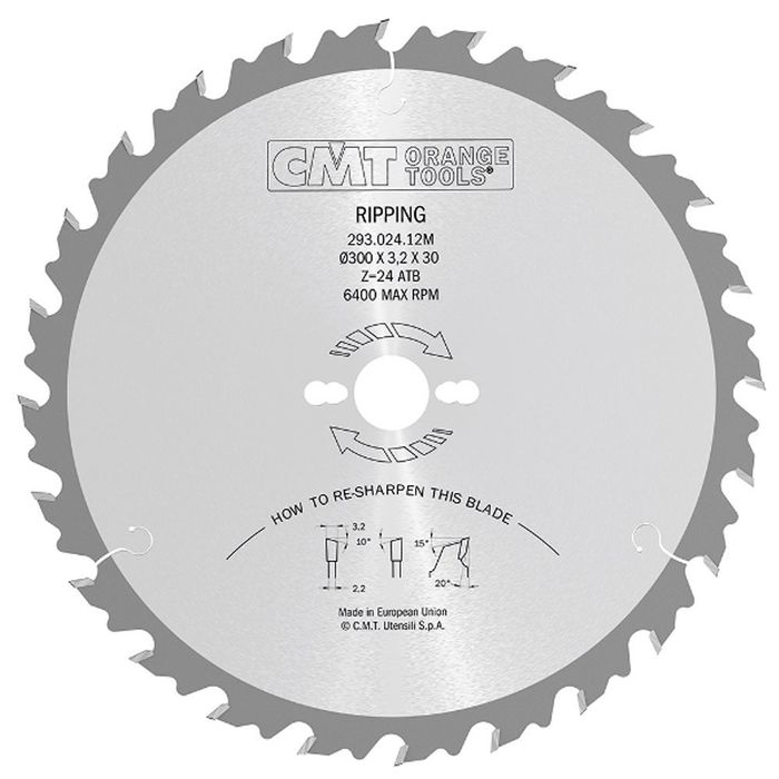 Rip Blade 300mm 24Teeth 3.2Kerf-