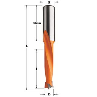 Dowel Drill RH 6.0mm x 35mm Cut 10mm