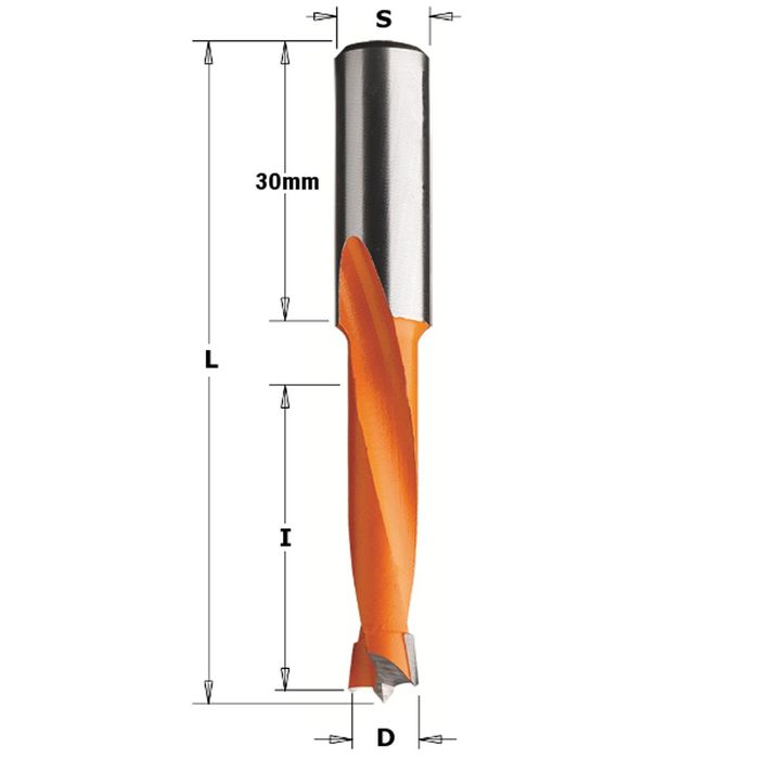 Dowel Drill RH 6.0mm x 35mm Cut 10mm