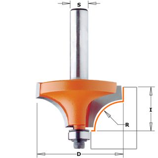 CMT Beading Bit 22.2mm Rad 28.5mm Cut Length ***