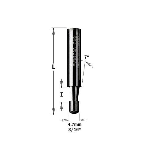 Solid Carbide Trimmer 7* /  6.35mm D ***