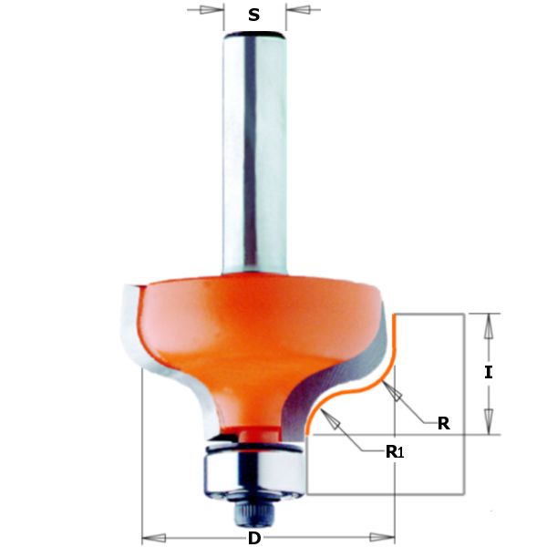 Ogee w/Brg 28.7mmD x 4.00 Rad ***