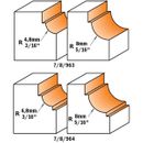 CMT Cavetto Edge Mould 3/16in / 4.8mm Rad