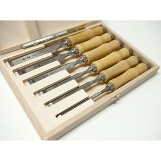 Pfeil Bench Chisel Set in Beechwood Box (6)