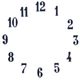 Clock Numbers