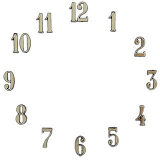 Clock Numbers Arabic 3/8 (9.5mm) - Gold