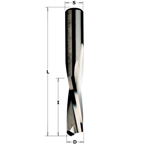 Spiral Downcut 1/8in - 3.2mm