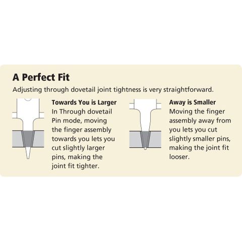 Leigh Through Dovetail Bit - 8° - 8mm shank diameter