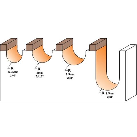 CMT Round Nose Bit 1/2dia. X9mm