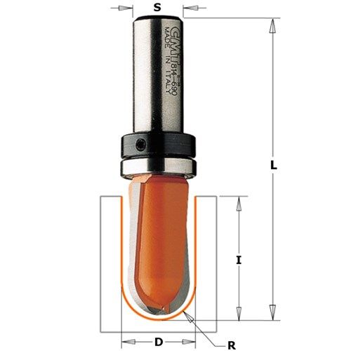 CMT Round Nose Bit 5/8dia. X9mm