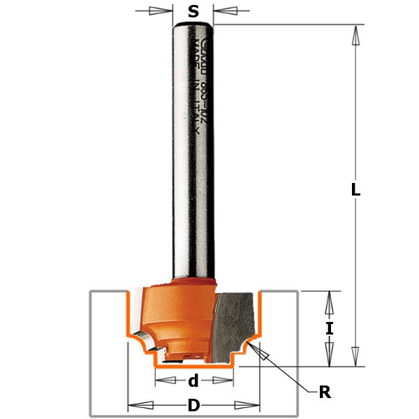 Classical Bead Bit 19mm D 2.4mm Rad