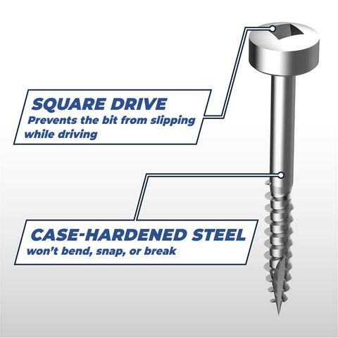 Kreg Pocket Hole Screws - 25mm Coarse/Pan Head - Zinc - 1200 pack ***