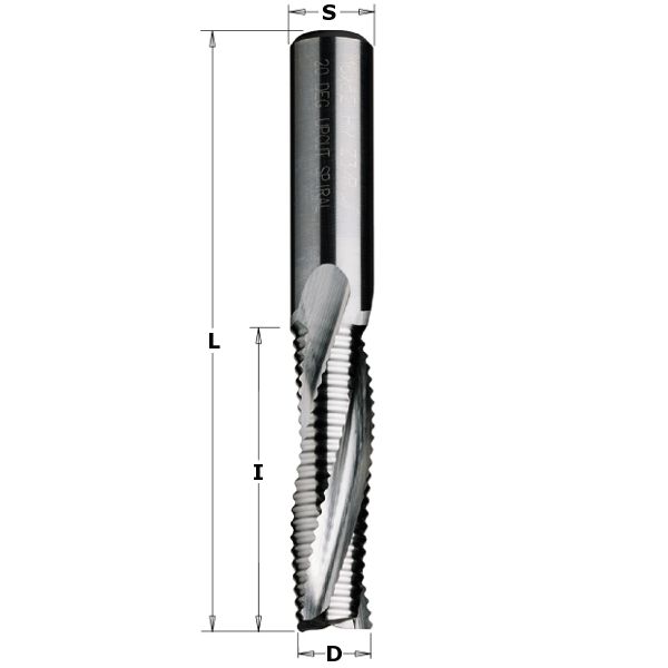 CMT Upcut 3 edge Chip Breaker 10mm Dia ***