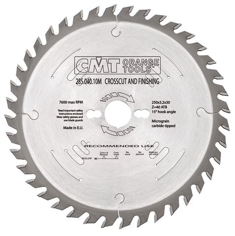 Comb Blade 250mm 40Teeth 3.2Kerf