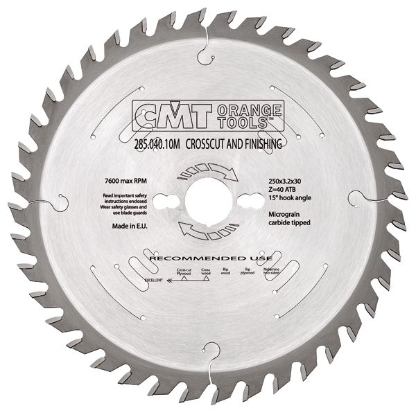 Comb Blade 250mm 40Teeth 3.2Kerf