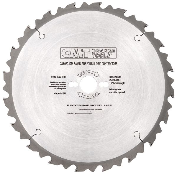 Construction Blade 250mm 16Teeth 2.8Kerf