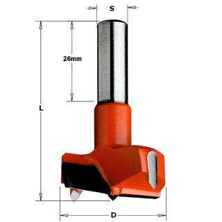 Hinge Boring Bit RH 25mm Dia