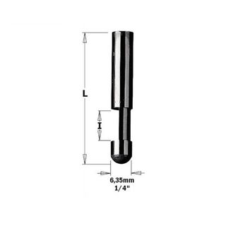 Solid Carbide Trimmer 0* /  6.35mmD