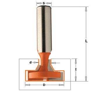 T Slot Bit 30.0 / 9.5mm D x 17.5mm 1/2S