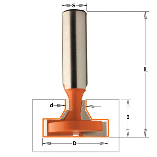 T Slot Bit 30.0 / 9.5mm D x 17.5mm 1/2S