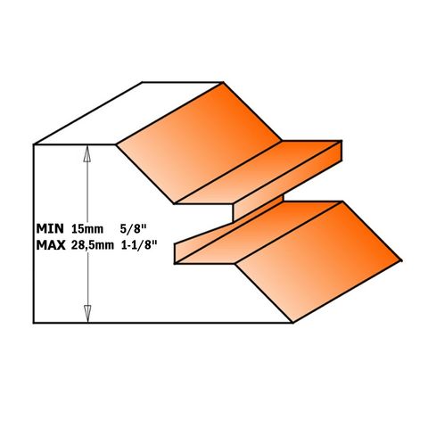 CMT Lock Mitre Bit 70mm d 1/2 inch S