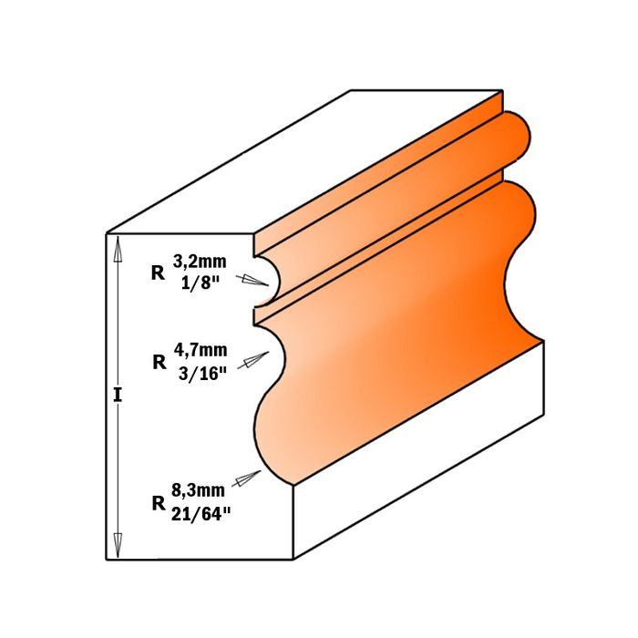 Moulding Bit with Ball Bearing Guides