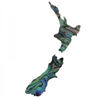 Shape-Paua - New Zealand Map (80mm) - Pkt/12