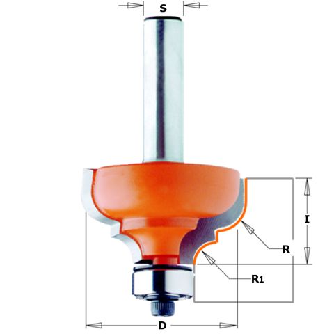 CMT Classical Ogee Bit W/Brg1/4-3/16in1/4inS