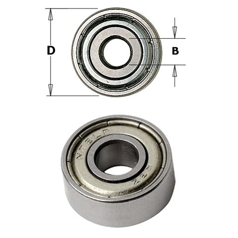 BEARING 19mm with 1/4in Bore