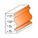 Moulding Bit 41mm cut 1/2S