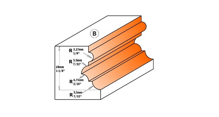 Multi Profile w/Brg 38.1mm Dia B Profile