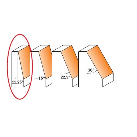 CMT Chamfer Bit 11.25degX22mm 1/2 S