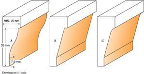 Vertical Raised Panel Bits C Profile